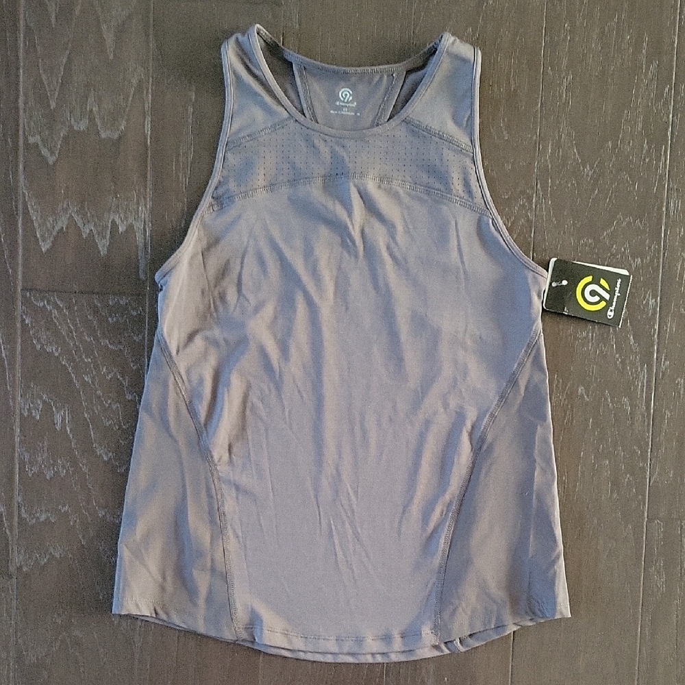 Champion Gray Fitted Sleeveless Tank Top